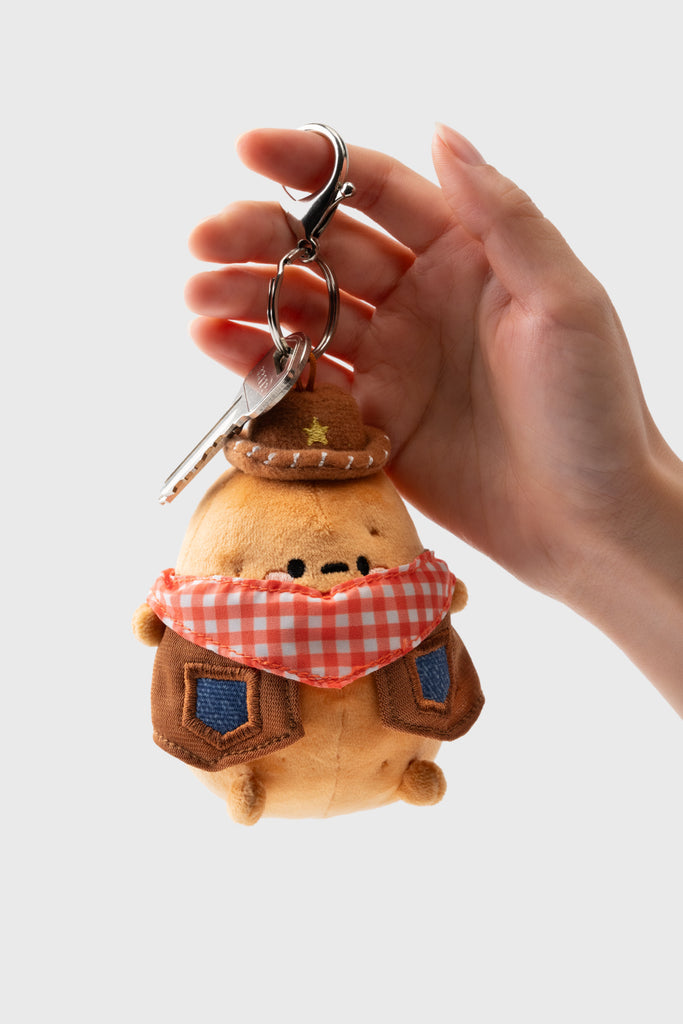 Gingham Cowboy Tayto Potato Bag Charm